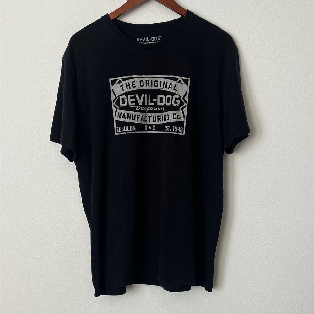 Devil Dog Dungarees Black Short Sleeve T-Shirt - Picture 2 of 4